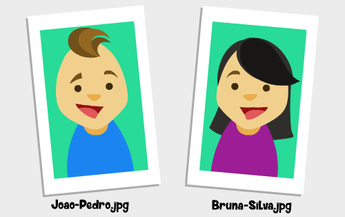Exemplo de fotos para caricatura