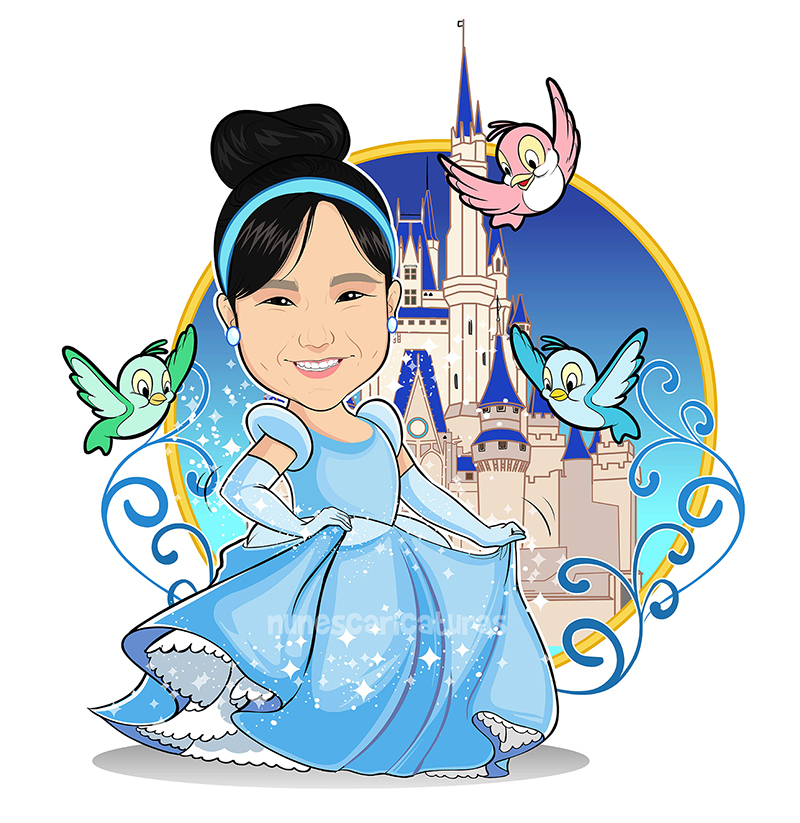 desenho infantil tema Cinderela 
