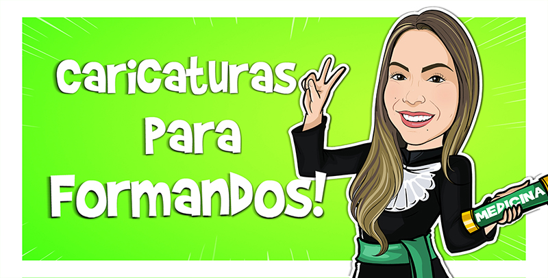 Caricatura de formatura em medicina