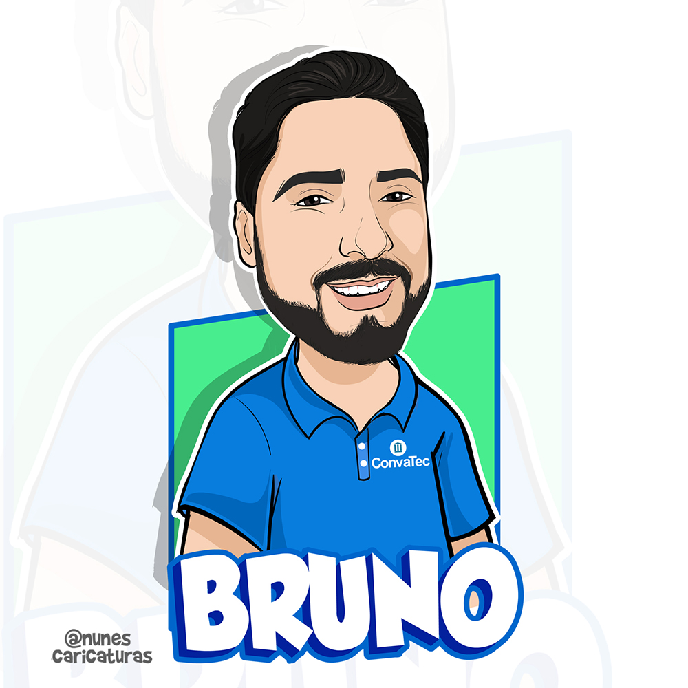 Caricatura de um colaborador
