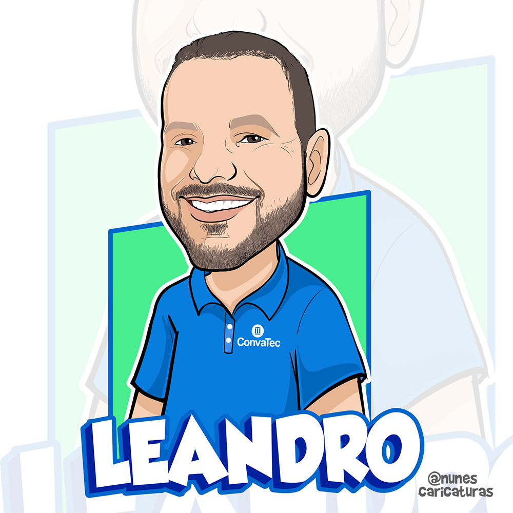 Caricatura de um colaborador