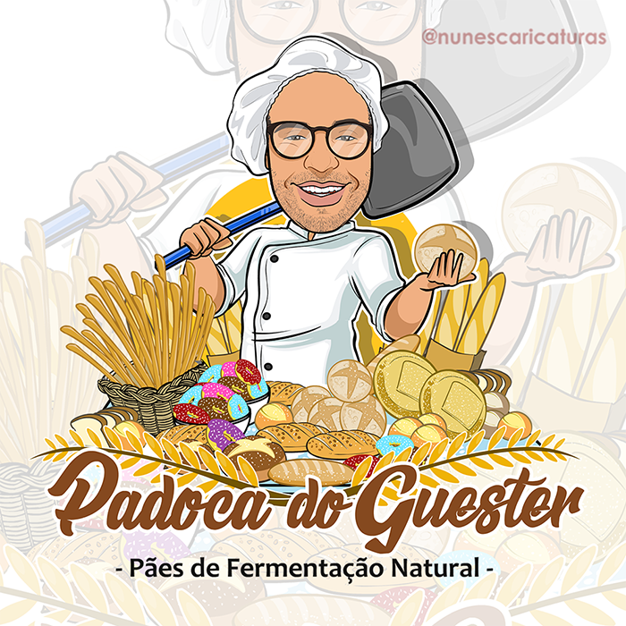 Caricatura para logotipo de Padaria