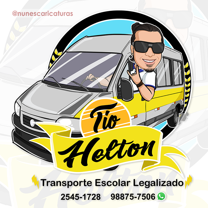 Caricatura de Van Escolar